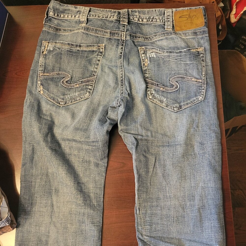 Men's Silver Zac Jeans 34x36